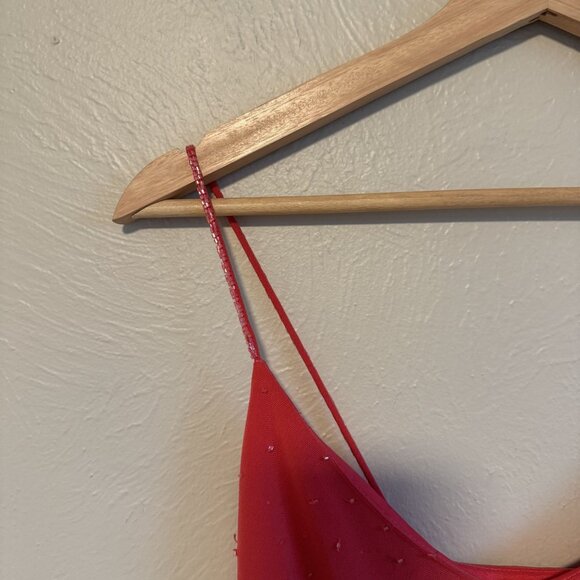 Vintage Cache Pink Beaded Maxi Dress Size 2 - Picture 9 of 10